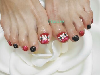 フランセス(Frances)/フット　クリスマスネイル