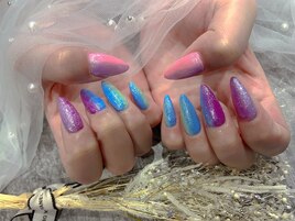 10色グラデーションネイル