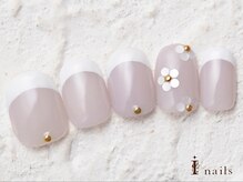 アイネイルズ 横浜WEST店(I-nails)/フレンチフラワー8480円