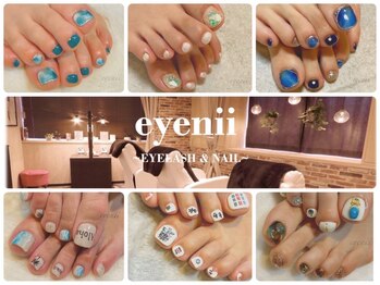 アイニー アイラッシュ アンド ネイル(eyenii)の写真/フットネイル6100円～フットのマグネットネイルは6900円～♪定番～流行まで豊富なアートで映える素足に★