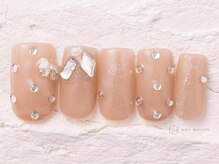 ネイルメゾン 渋谷店(NAIL MAISON)/ちゅるんベージュワンホン¥6980