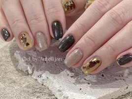 チョコハートネイルデザイン