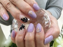 プルミエ ネイル(Premier Nail)/ハートホロ★ラベンダー