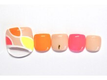 ネイルサロン アテナ(Athena)/持ち込みアート/ビタミンカラー