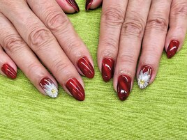 【ほり】フラワーネイル