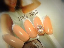 ラフズネイル(Rafs Nail)/大人なビジューフレンチネイル
