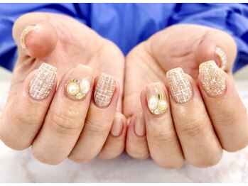 ディーネイル 京橋(D-nail)/【垣原】上品×ツイード