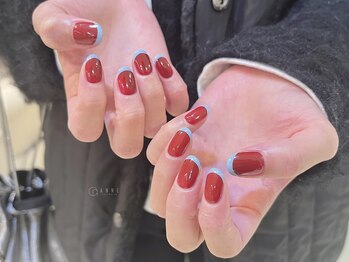 アンネ 東心斎橋店(ANNE)/【パラジェル】配色フレンチ