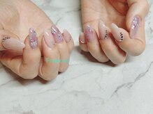 フランセス(Frances)/手描き紫陽花ネイル