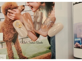 ニュアンス大人可愛いリボンNail