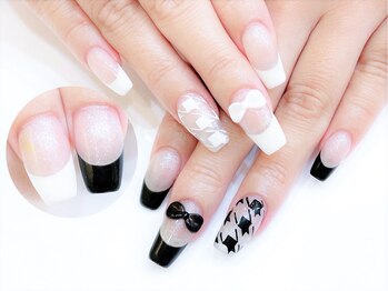 ジェルアート放題★千鳥格子