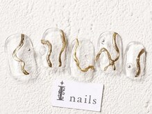 アイネイルズ 渋谷店(I nails)/クリアゴールド￥7300 [渋谷]