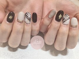 バレンタインネイル