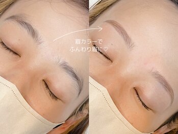 ナラ(nala.)/眉毛スタイリング×眉毛カラー