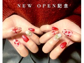 神戸紫ネイル/成人式ネイル