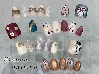 ビアンカ 天神大名店(Bianca)の写真/《シンプル～トレンドデザイン、豊富にご用意♪》初回オフ無料/カラーチェンジ◎ネイルをお得に楽しめる☆