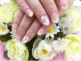 お花アート☆レモンイエロー