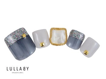 ララバイ 吉祥寺店(LULLABY)/モノトーンクリアネイル