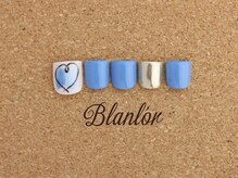 ネイルサロン ブランロール 三軒茶屋店(Blanl'or)/Foot　手書きハート