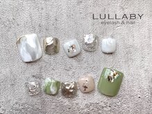 ララバイ 吉祥寺店(LULLABY)/ちぐはぐニュアンスフットネイル