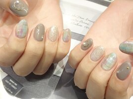 ニュアンスツイードネイル