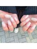 【ハンド】マグネットorラメ+アート2本+長さ出し（120分／15,000）