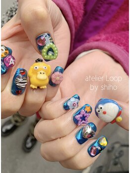 アトリエループ(atelier Loop by shiho)/ごてごて盛りネイル