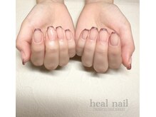 ヒールネイル(heal nail)/pinkラメフレンチ