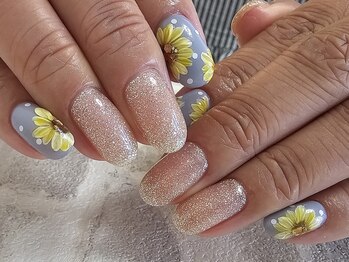 ひまわりnail
