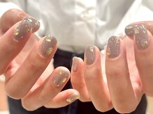 サイン(sin.)/金箔ネイル