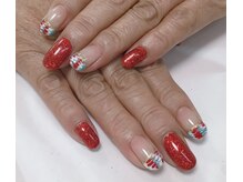 ネイルサロン ビューティーマジック 川口店/ピーコックフレンチネイル