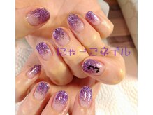 にゃーこネイル/シンプルラメグラ☆定額￥4700