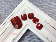 スエルテ ネイルサロン 北千住店/大人上品ボルドー定額 ¥9000