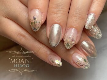モアニ ヒロオ 渋谷店(MOANI Hiroo)/ザクザクラメが可愛い夏ネイル
