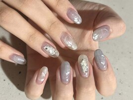 夏ニュアンスネイル