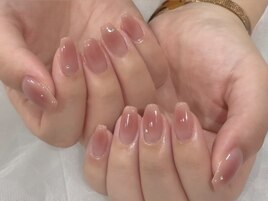 ふんわりチークネイル☆