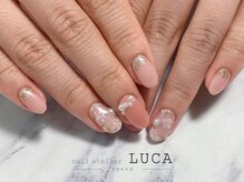 ネイルアトリエルカ(nail atelier LUCA)/W-212 大人可愛いフラワーネイル