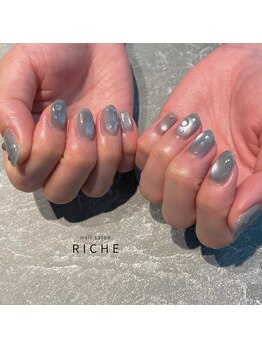 リッシュ(RICHE)/水光マグ×水滴ネイル
