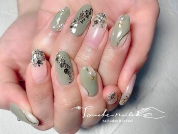 トゥーシェネイルズ 岡山駅前店(Touche’nails)/ピスタチオカラー