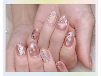 センシー ネイル スタジオ(Sensy Nail Studio)/バカラアートのニュアンスネイル