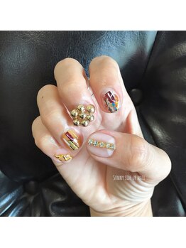 サニーサイドアップ ネイル(Sunny SideUp nail)/Autumn jewerly art