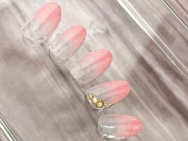 グラデーション×ワンポント♪