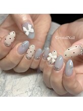 クリスタルネイル ボンベルタ橘店(CRYSTAL NAIL)/リボン☆