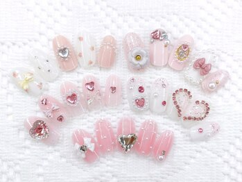 ネイルコレクション ベビーピンク(Baby Pink)の写真/【今月のジェルアート6990円】アートの量で選べるジェル定額コース7990円～や各種付放題コースもあり♪