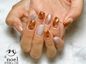 ノエル(Noel)/透け感×鼈甲ネイル