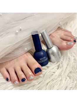 フットネイル/ネイビーブルー