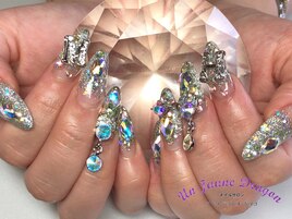 シルバー☆ゴテゴテネイル