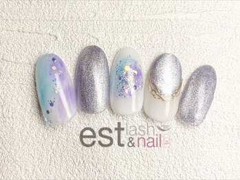 エストラッシュアンドネイル 銀座店(est lash&nail)/マグネットマーブルネイル
