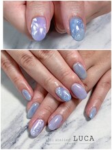 ネイルアトリエルカ(nail atelier LUCA)/W-211紫陽花カラー概念ネイル