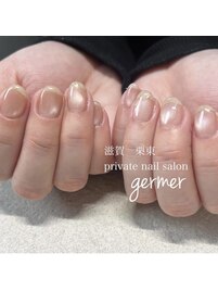 マグネットに金継ネイル！